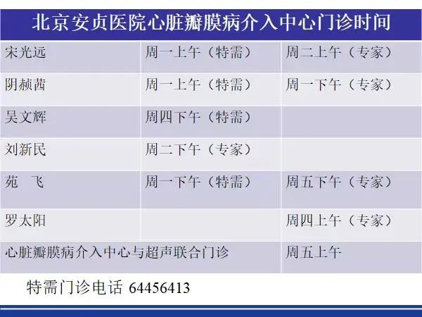 安贞医院心脏瓣膜病介入中心是年轻的科室,现拥有医生15名,护士12名